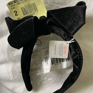 Crewcuts girls velvet bow headband